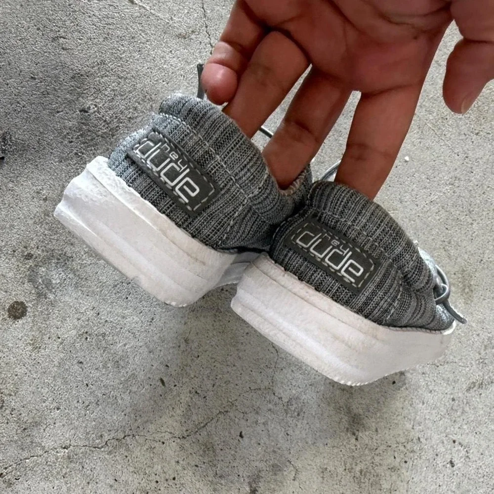 Hey Dude Wally Toddler Shoes Gray Knit Slip On Sneakers Size k7 Toddler